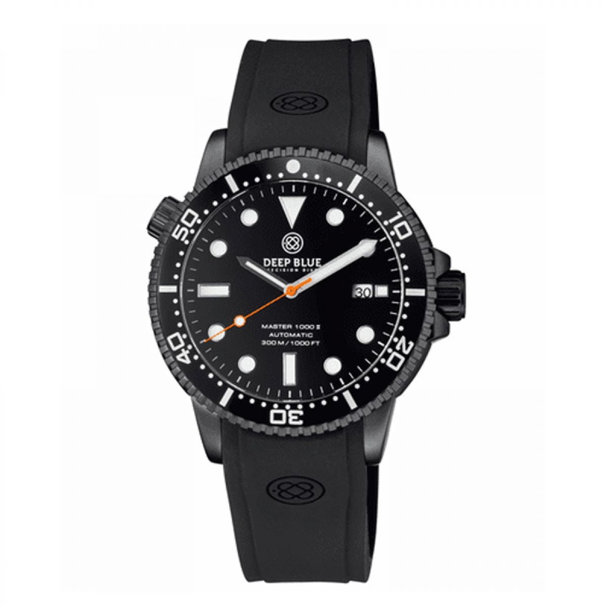 MASTER 1000 II 44MM AUTOMATIC DIVER BLACK CERAMIC BEZEL -BLACK DIAL-PVD BLACK CASE ORANGE SECOND HAND