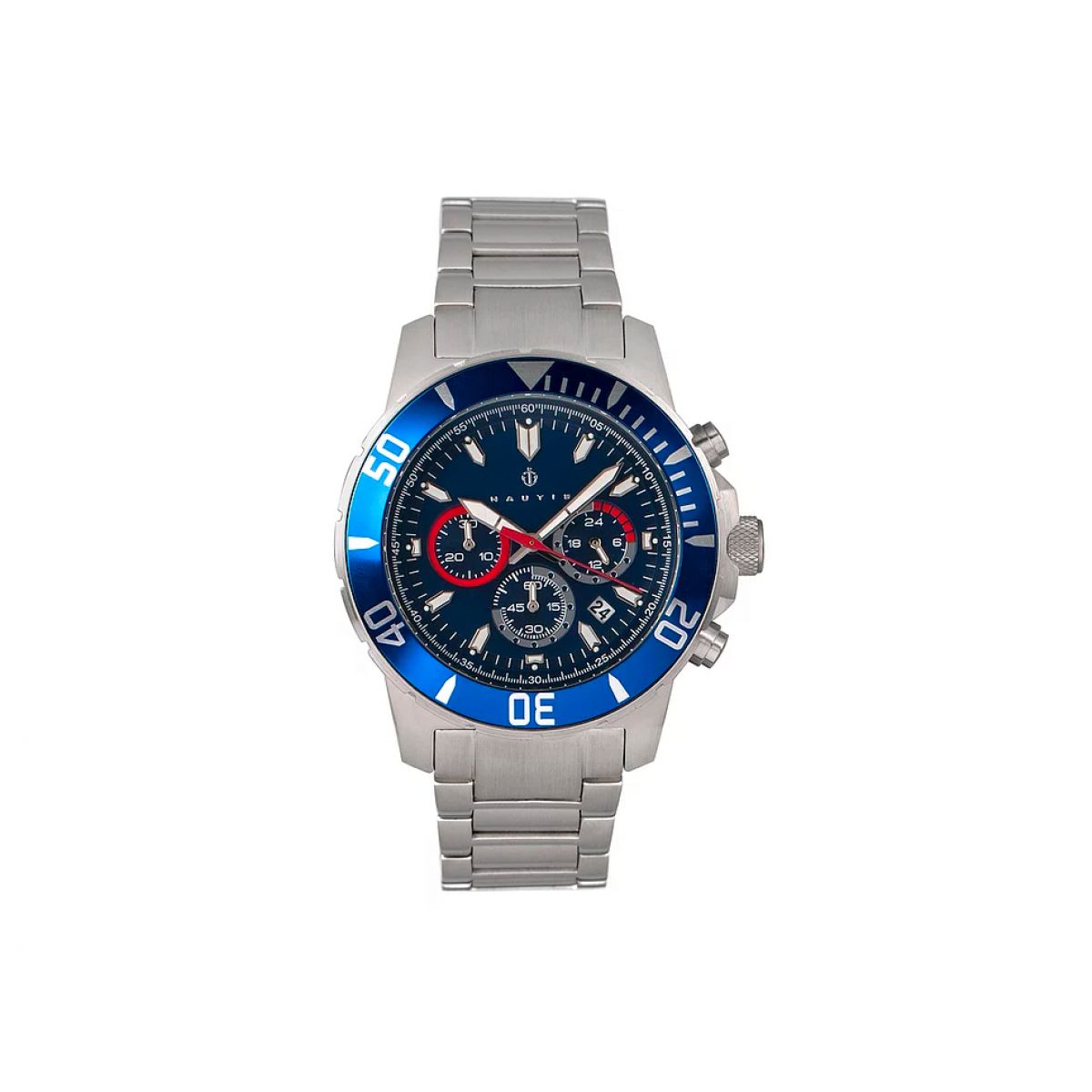 SALE | Nautis Dive Chrono 500 17065-D Heren Horloge 45mm 50 ATM