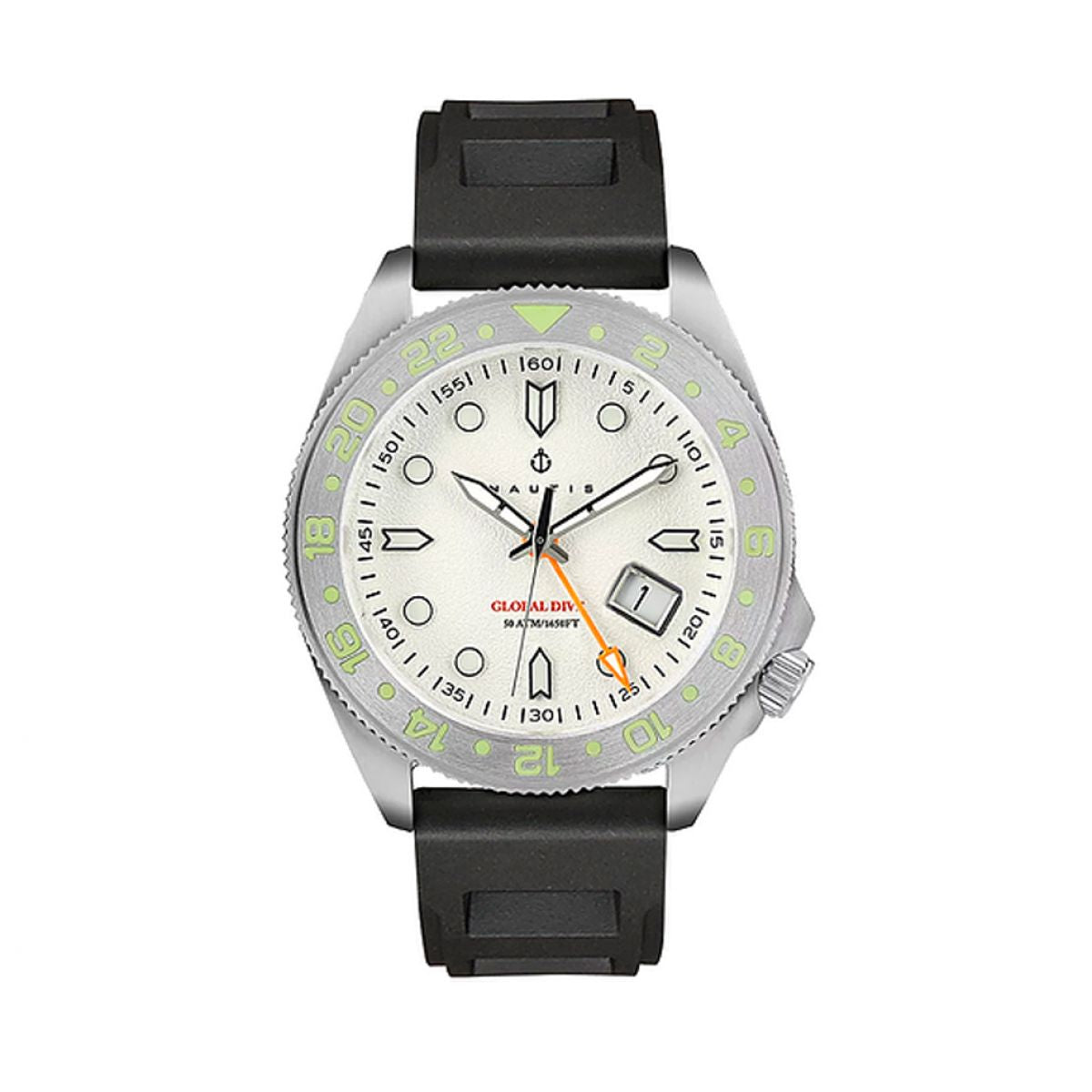 SALE | Nautis Global Dive 18093R-E Heren Horloge 44mm 50 ATM