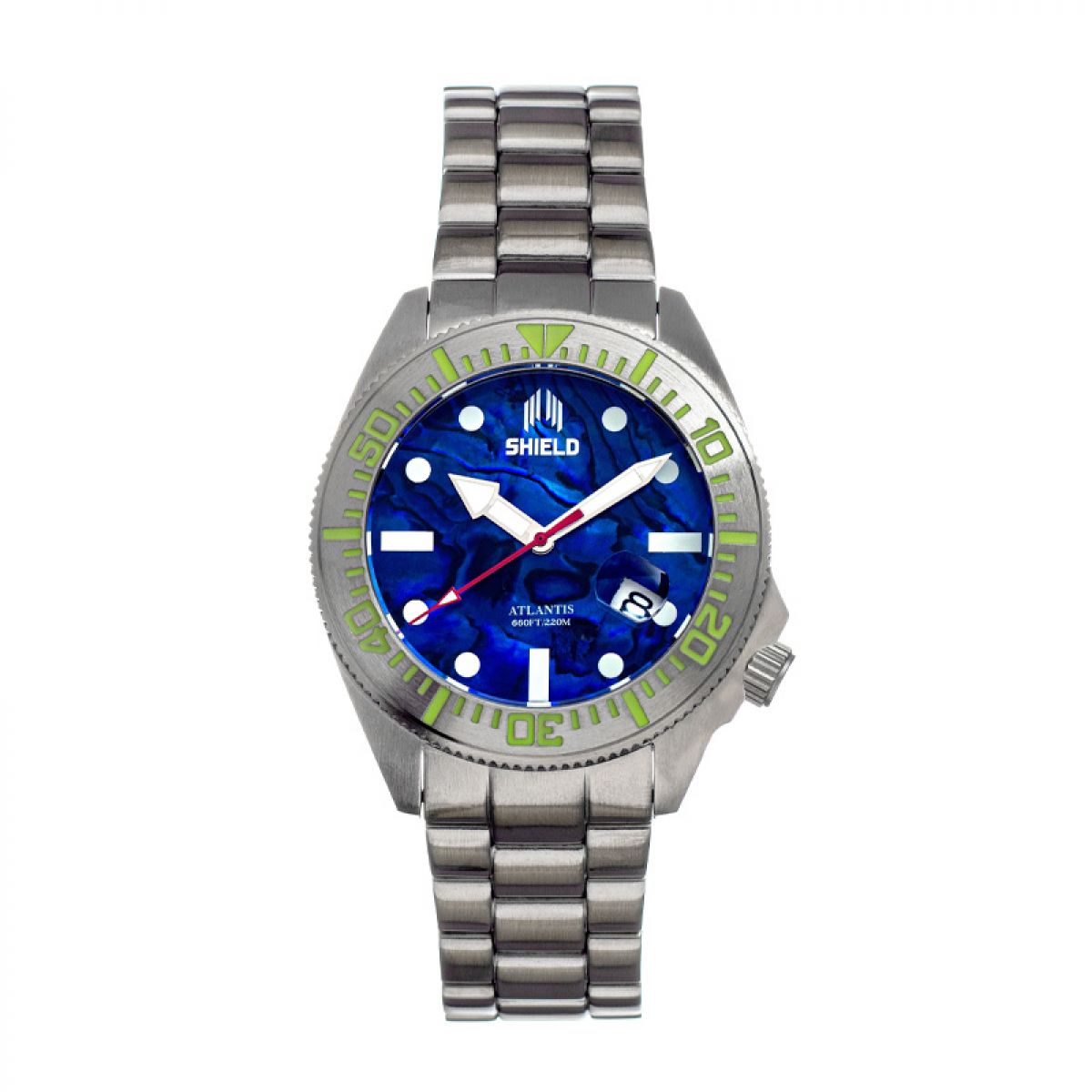 Shield Atlantis Abalone Dial | SLDSH108-5 Heren Horloge 44mm 20 ATM