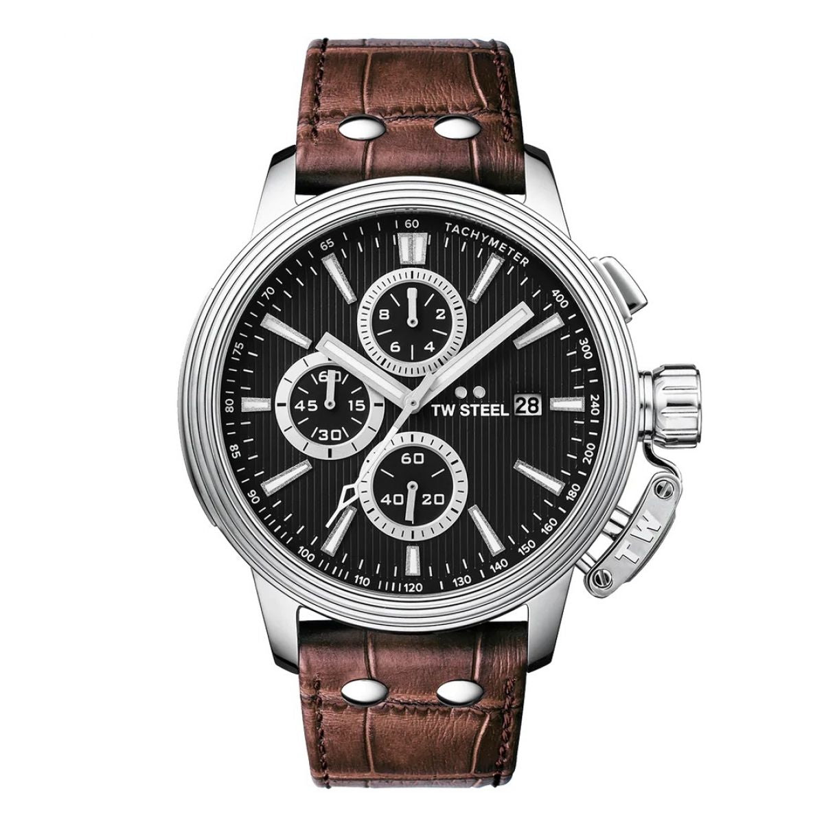 TW Steel CEO Adesso CE7005 - horloge - heren - zilverkleurig - ⍉45 - chrono