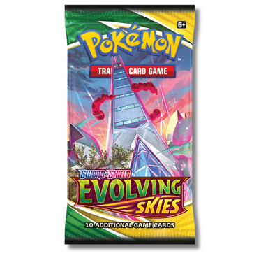 Pokemon Sword and Shield Evolving Skies Booster Display Box (36 Packs of 10  Cards) 