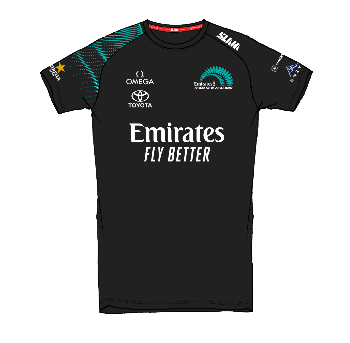 Image of SLAM Emirates Team New Zealand Sunblock T-Shirt