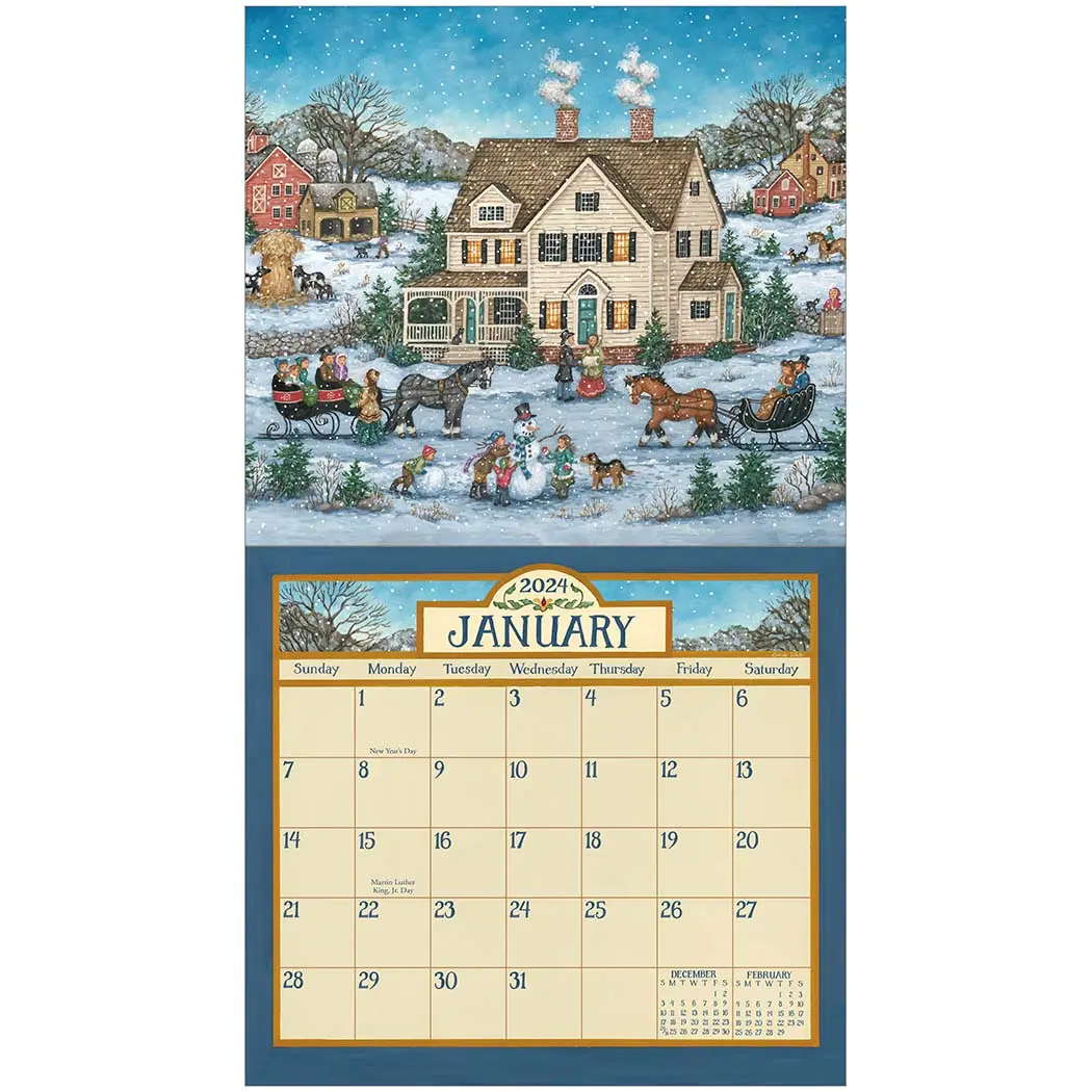 Bonnie White Folk Art 2025 Calendar Legacy and Lang Calendars UK