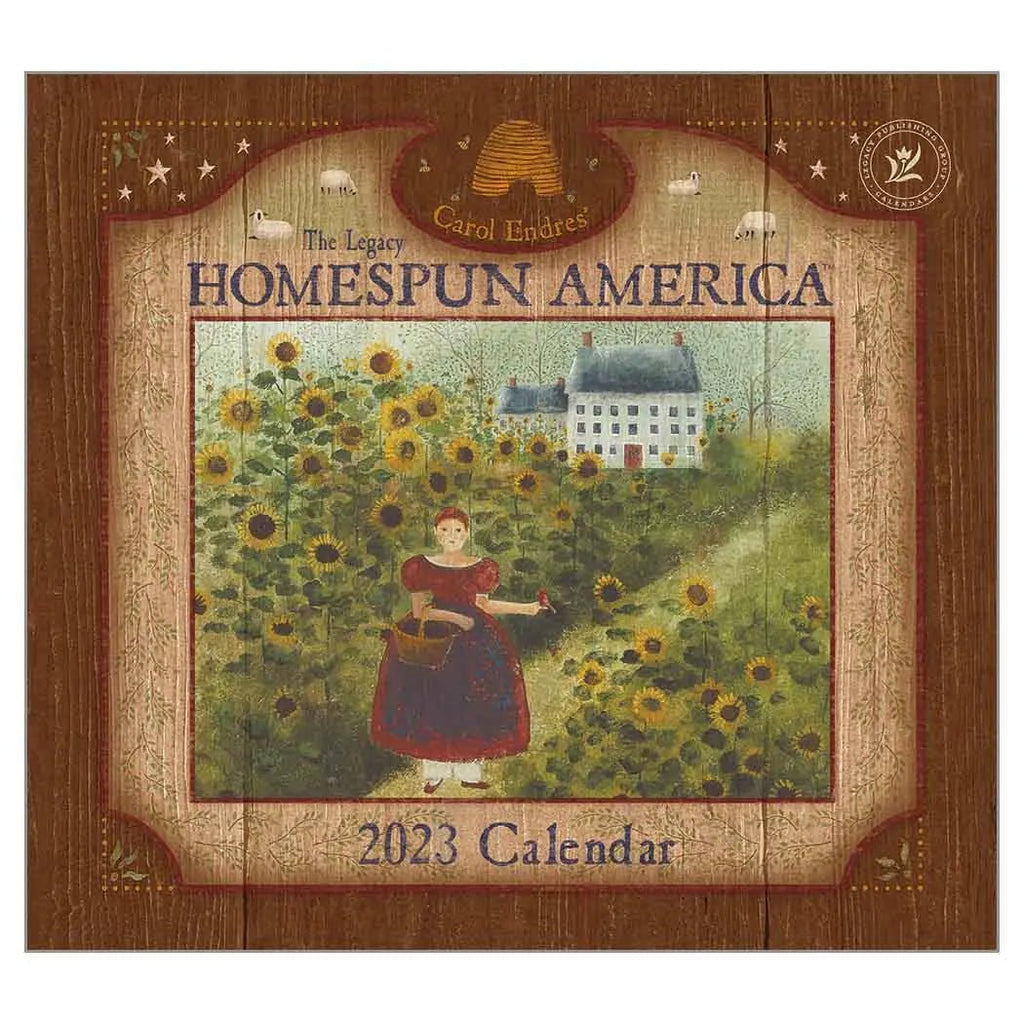 Legacy Homespun American Folk Art 2023 Wall Calendar by Carol Endres