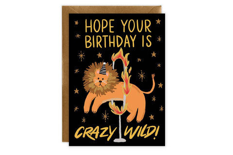 Lion Birthday Card Roarsome Birthday Card Card for son -  Portugal