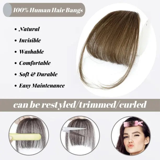 Annie Handmade Human Hair Bangs