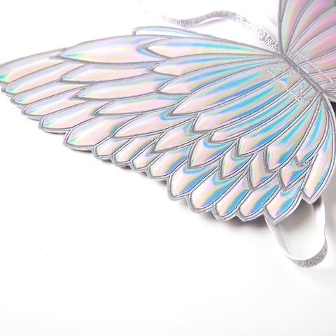 iridescent fairy wings close up