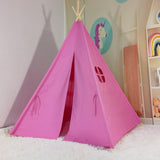 front side view of kids teepee tent