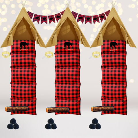 Personalized Buffalo Plaid Tent Set