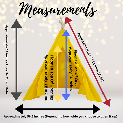 Movie Night Sleepover Tent dimensions