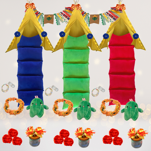 Fiesta Mexican Theme Party Sleepover Kit