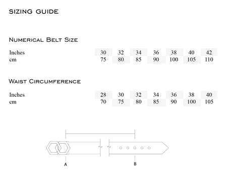 Belt Measurements – HEX TIE