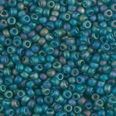 Miyuki 8 Round Seed Bead, 8-2035, Matte Met Khaki Iris