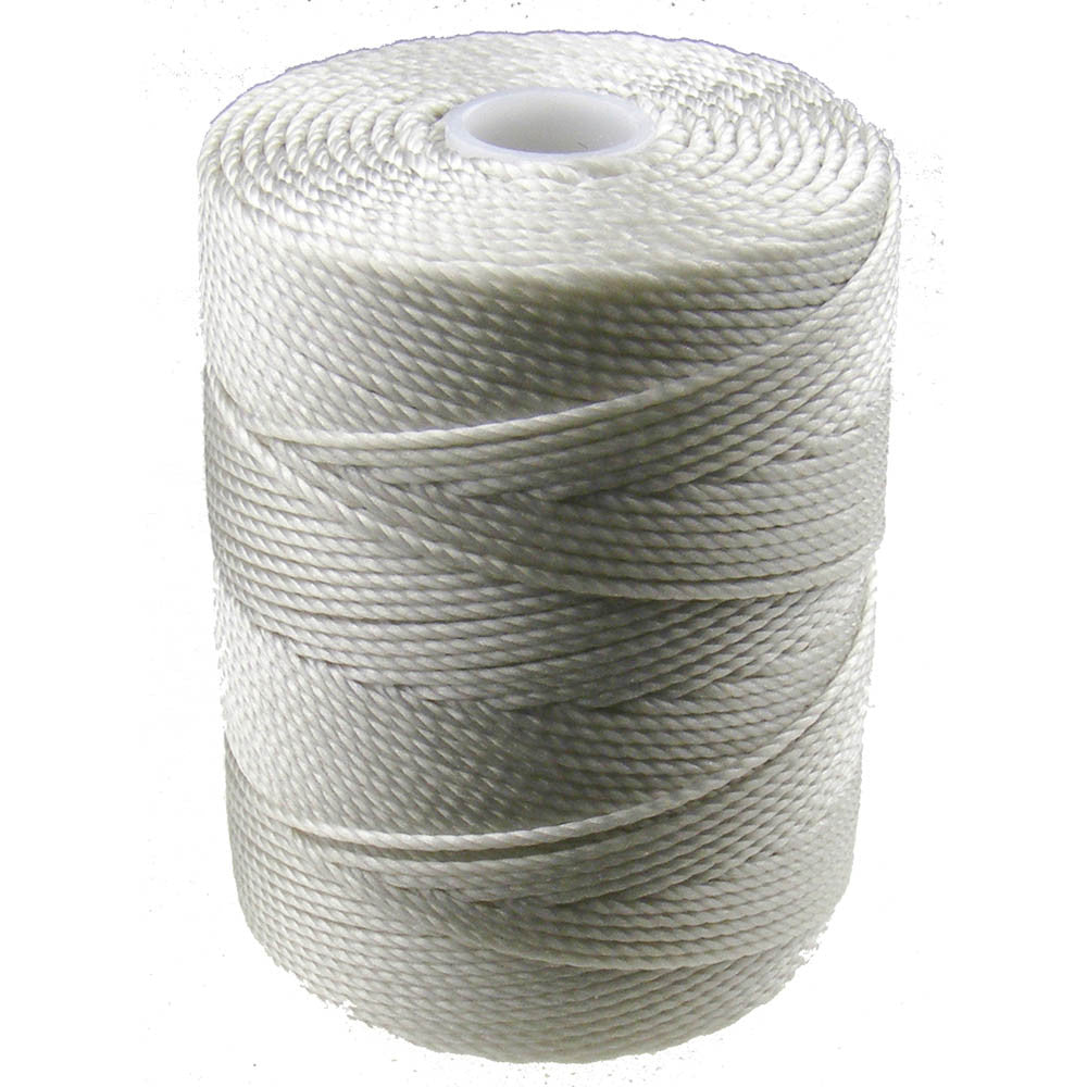 C-LON Bead Cord, Oyster - 0.5mm, 92 Yard Spool - Barrel of Beads - Bead Cord