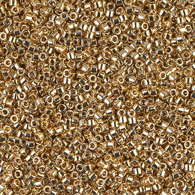 Golden Glass Seed Beads - Size 11/0