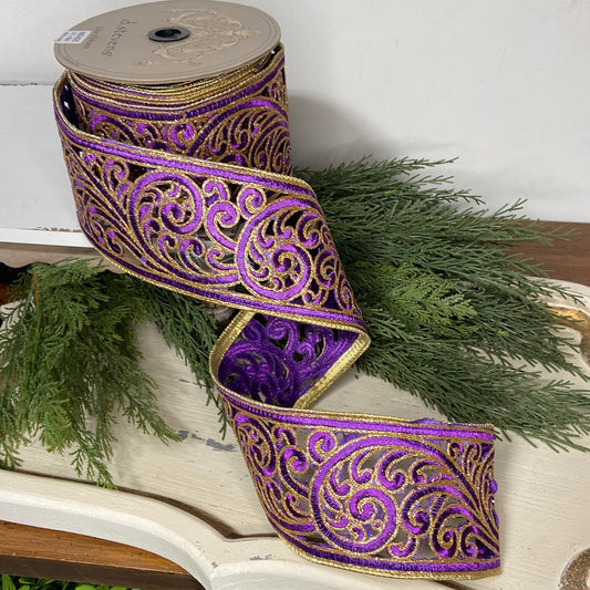 2.5” x 10yds Purple Velvet Ribbon – Bayhi's Green Acres