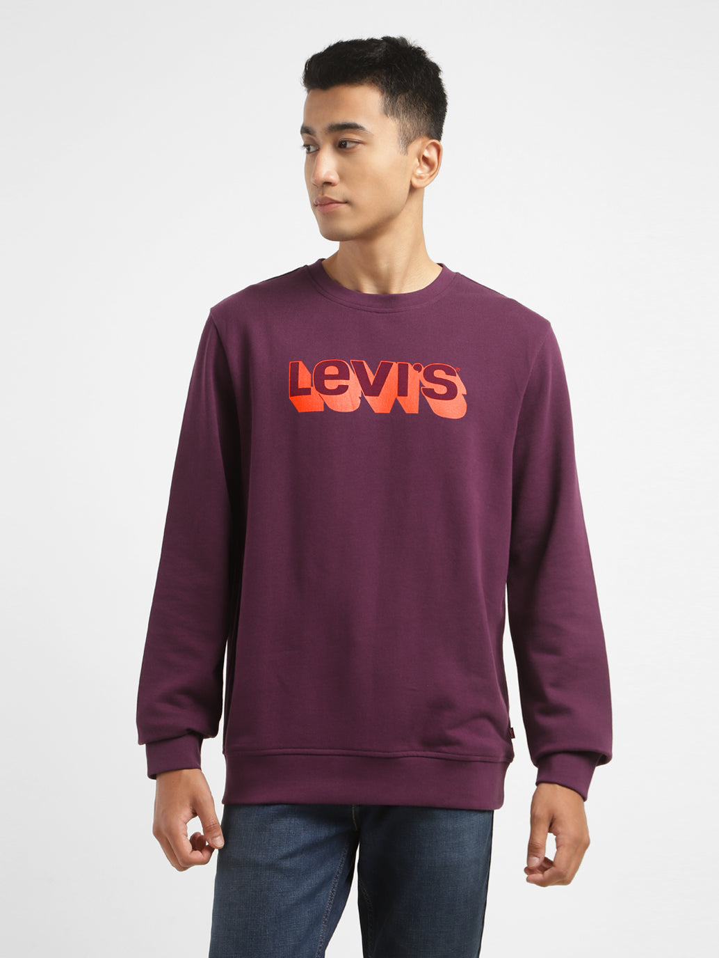 Men's Printed Crew Neck Sweatshirt – Levis India Store