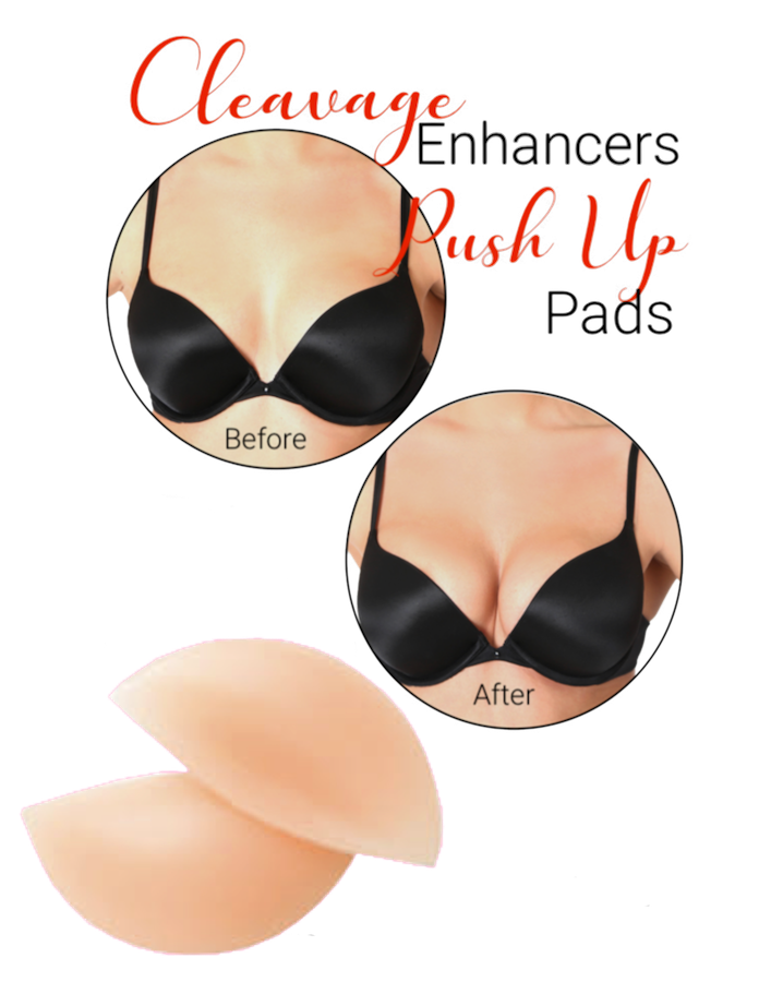 Clear Silicone Push-up Bra Inserts Cleavage Enhancers – InvisiBra