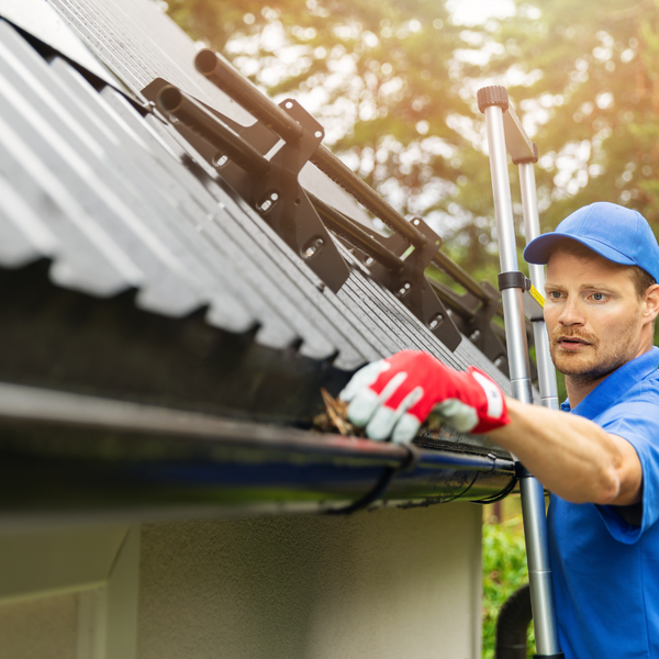 Cleaning gutters and drainage