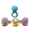Easter Egg Napkin Rings, Set of Four Colors