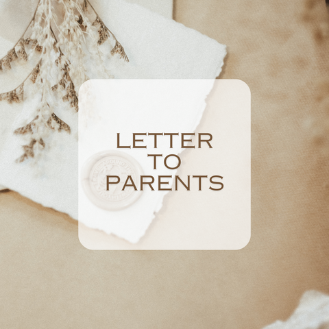 Letter to Parents - Crescenza Studio