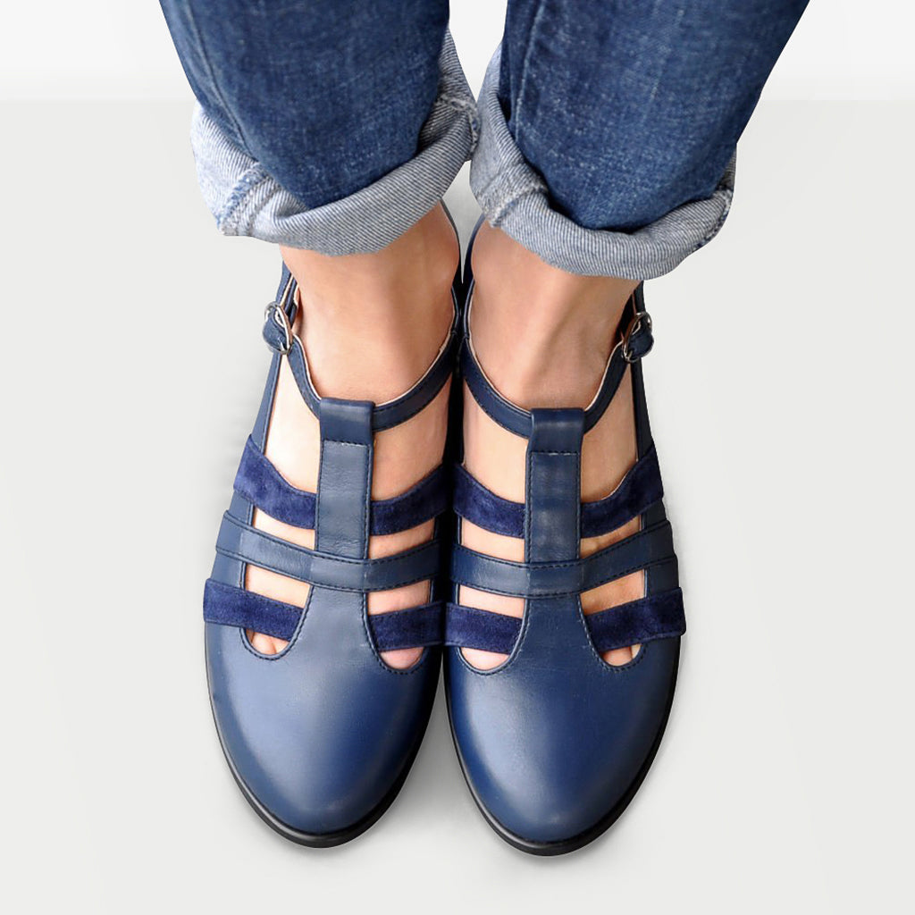 blue mary jane shoes