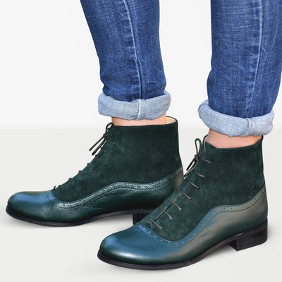 oxford lace up boots