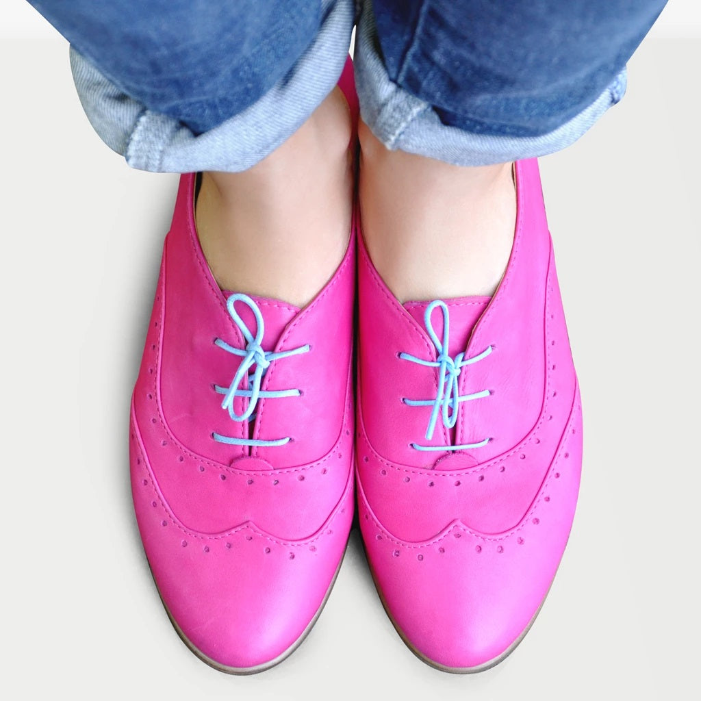 Pink Oxford Shoes - Limehouse | Julia Bo - Women's Oxfords & Boots ...