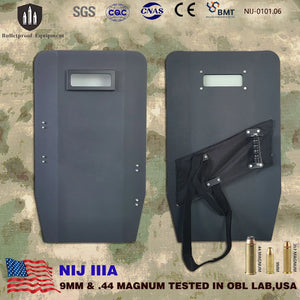 Lightweight NIJ Level IIIA Handheld Bulletproof Armor Shield 3A - Tactically Prepped