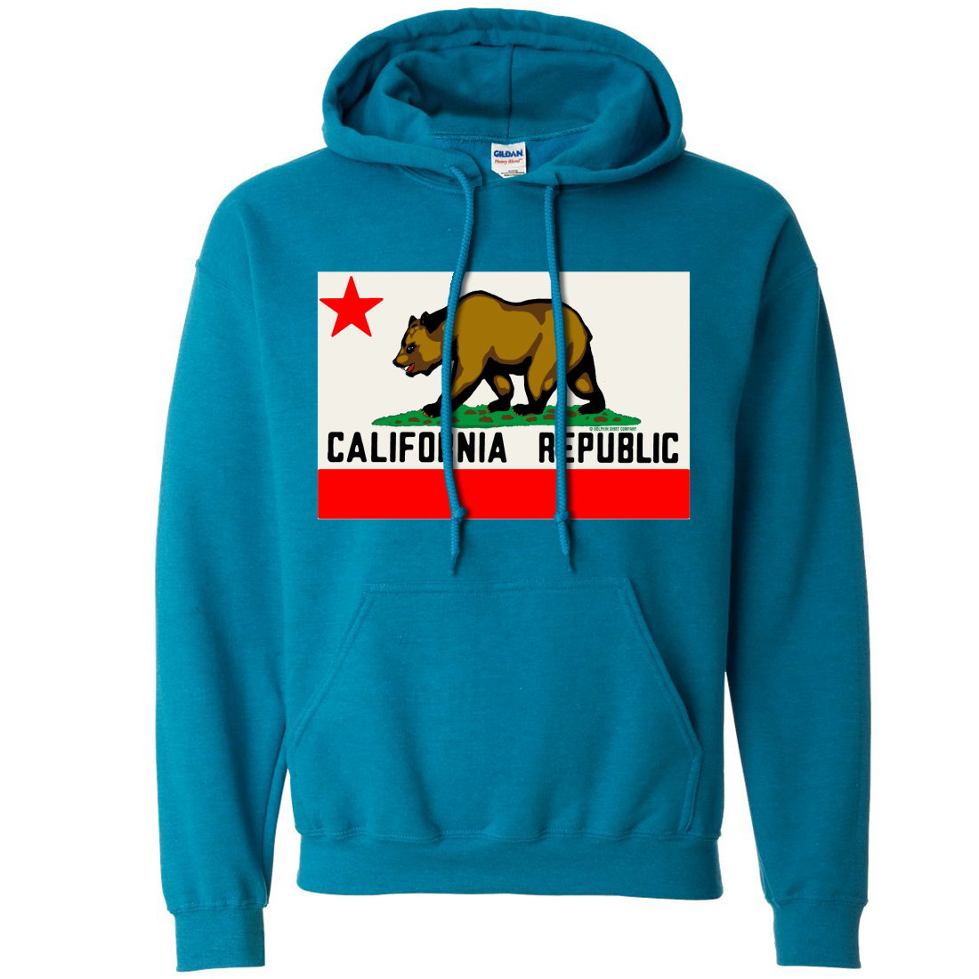 California Republic Original Bear Flag Sweatshirt Hoodie - California ...