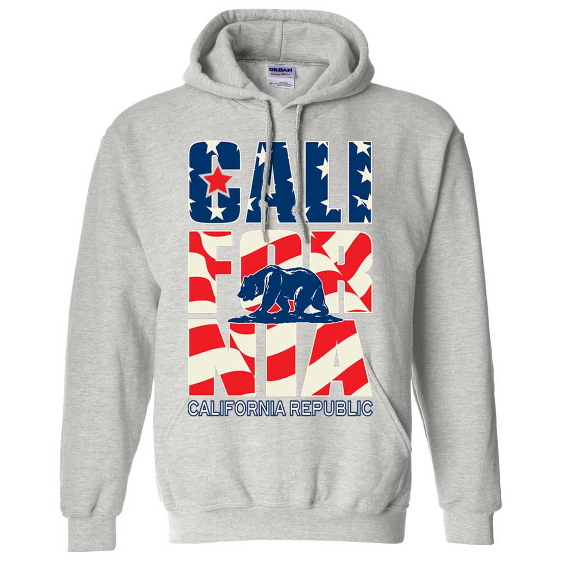 California Republic USA Flag Sweatshirt Hoodie - California Republic ...
