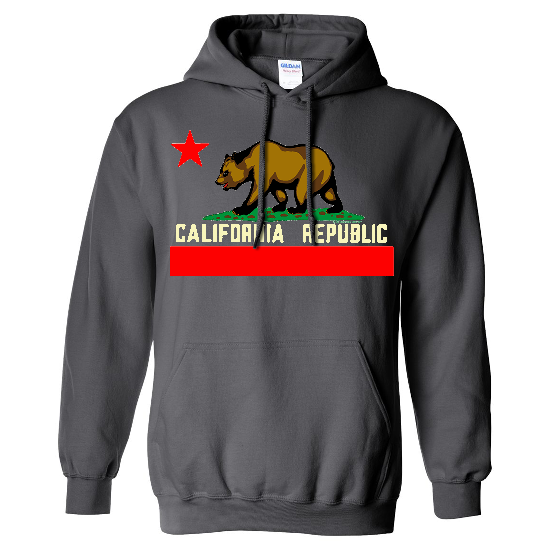 California Flag Borderless Asst Colors Sweatshirt Hoodie - California ...