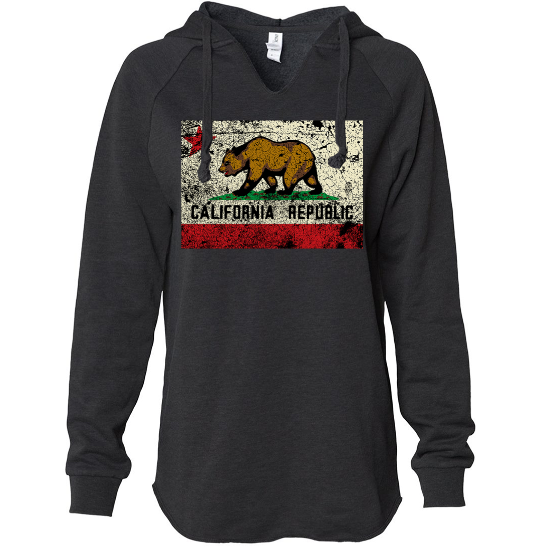 California Wave Wash Hooded Pullover - California Republic Clothes