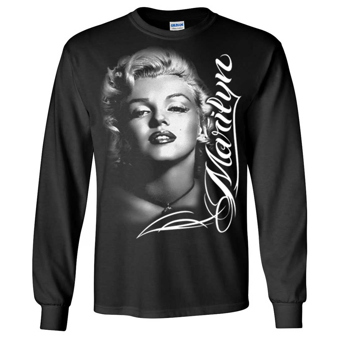 Vintage Marilyn Monroe Bandana Black T-shirt sz L – KYVintage