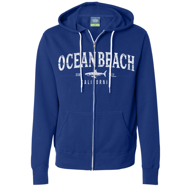 Ocean Beach California Zip-Up Hoodie - California Republic Clothes