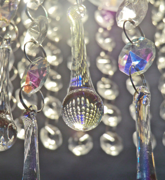 Aurora Borealis Teardrop Chandelier Crystals Drops Beads AB – Seear Lights