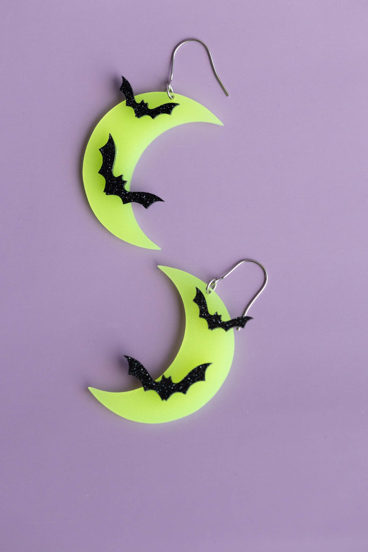 Glow in the Dark Moon and Bats