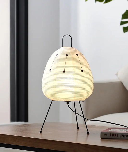 Japanese Rice Paper Lantern LED Table Lamp Home Decor Desktop Tripod Floor  Lamp