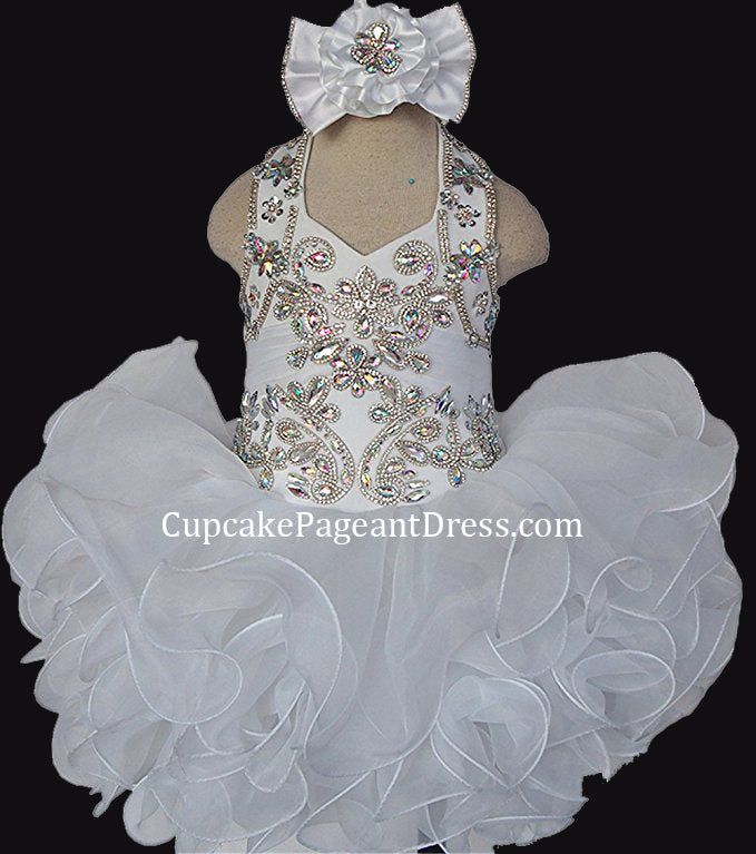 little girl white pageant dresses