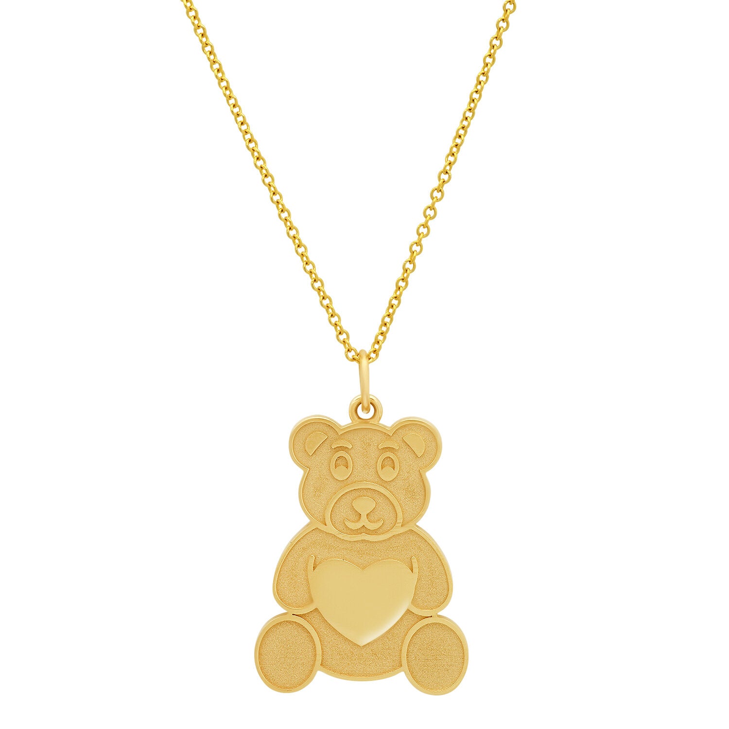 Flower Teddy Bear Necklace – Established Jewelry