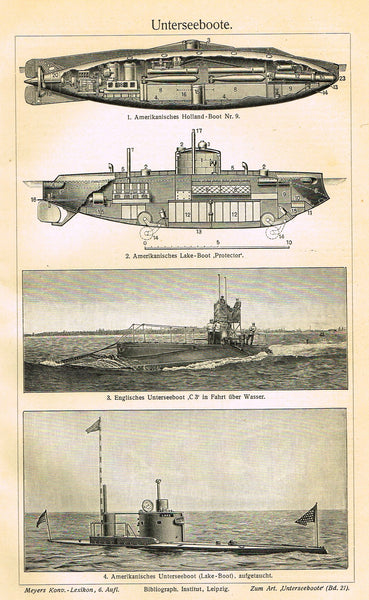 Marine Print - Meyers Lexicon's 