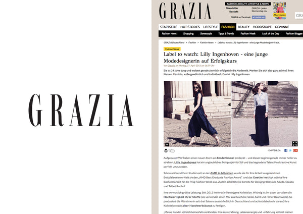 Lilly Ingenhoven named a label to watch in "Grazia"