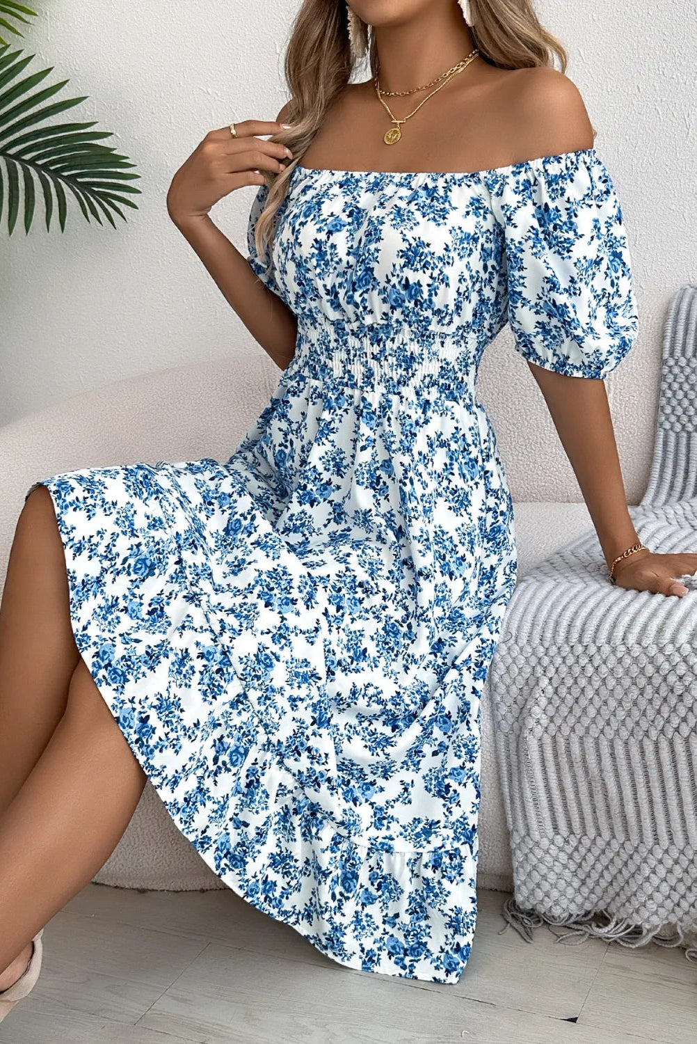 Floral Puff Sleeve Dress