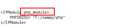 PHP module screenshot