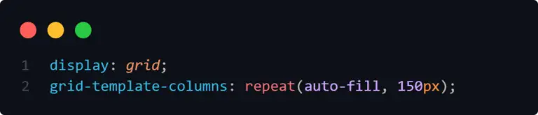 auto fill css grid code