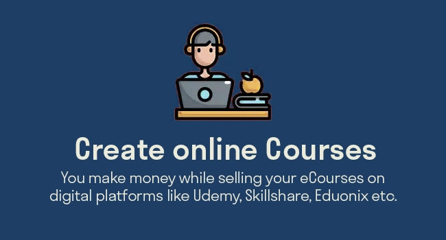 ganar dinero en línea creando cursos electrónicos