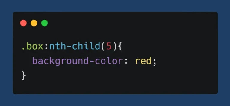nth child css selector