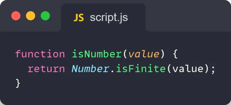 Value is a number in javascript isFinite