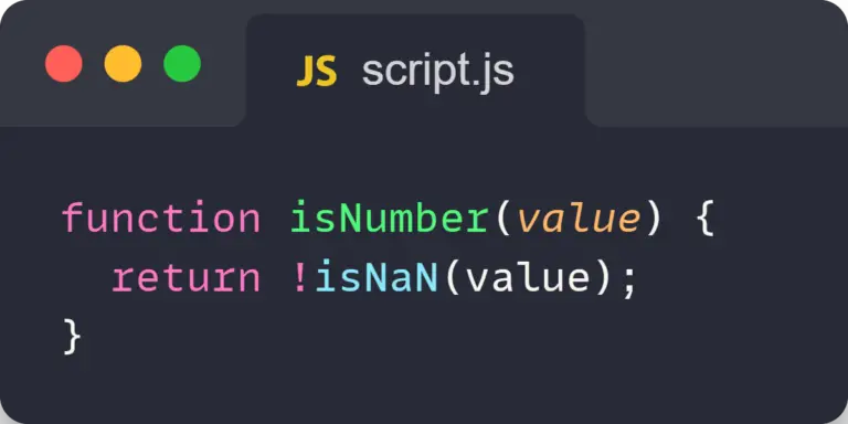 El valor es un número en javascript isNaN